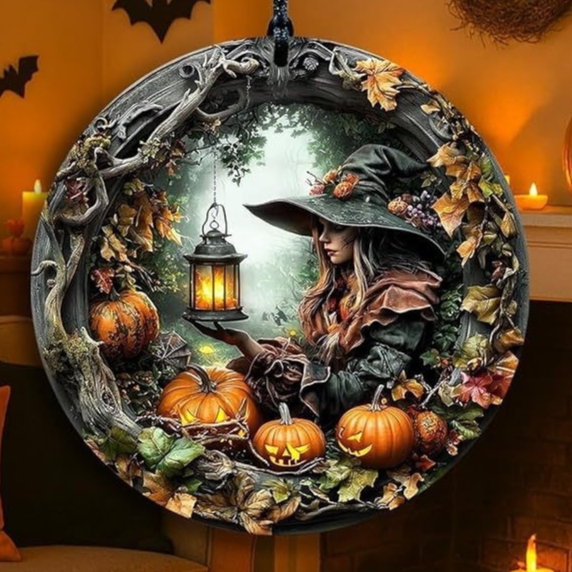 Halloween Wooden Hanging Door Sign