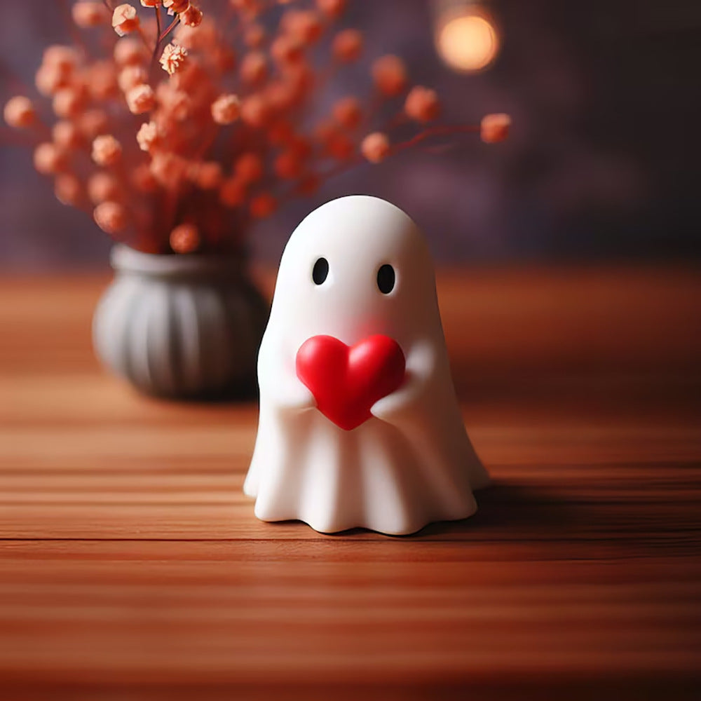 Halloween White Ghost Resin Ornament