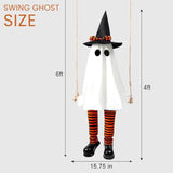Halloween Wizard Ghost LED Lights - Fabric