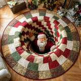Halloween and Christmas Round Rug