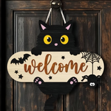 Halloween Wooden Door Sign