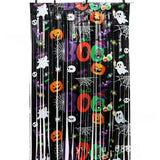 Halloween Foil Fringe Party Curtain - Plastic