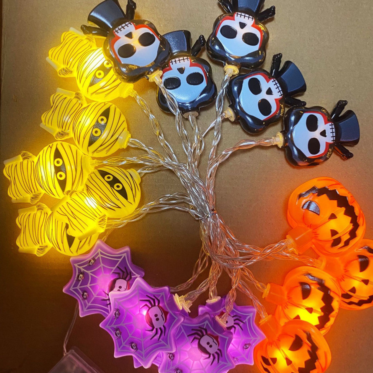 Halloween LED String Lights Pumpkin Ghost Decor