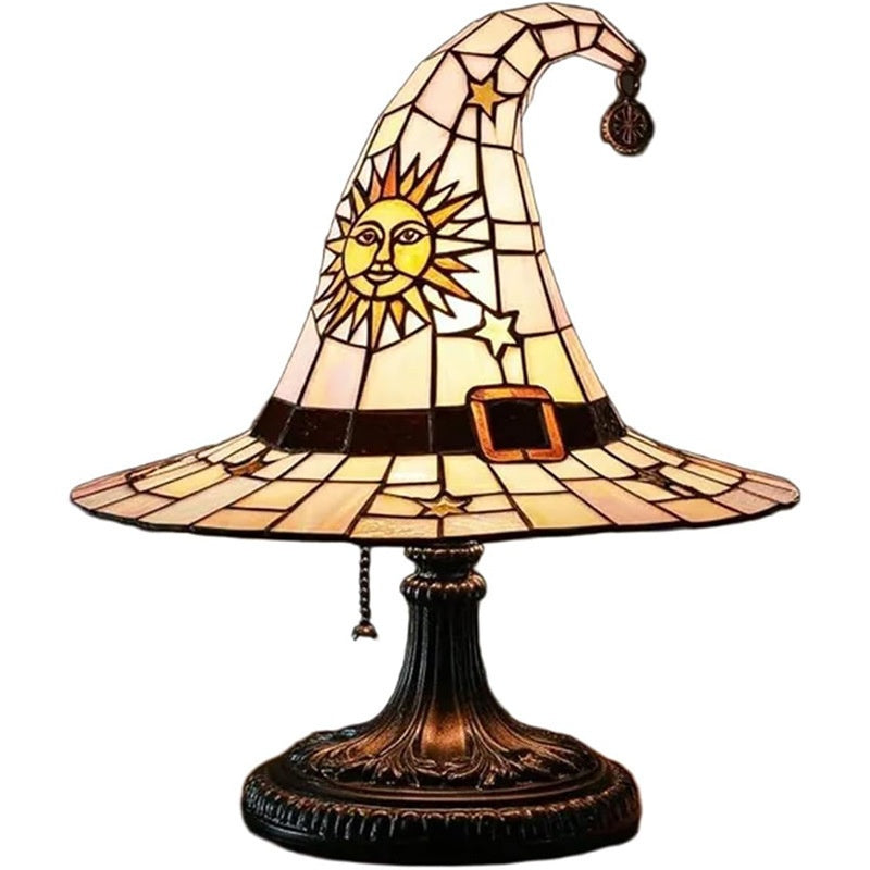 Resin Gothic Halloween Witch Hat Night Light