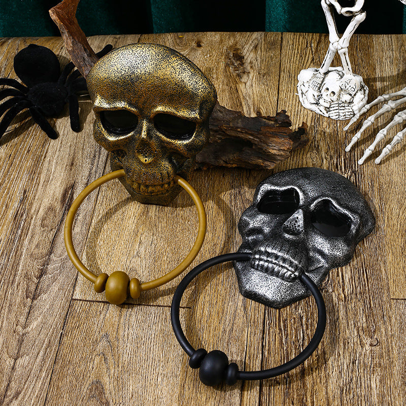 Halloween Pumpkin and Skull Doorbell with Lights and Sound - Plastic