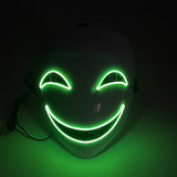 LED Glowing Anime Mask for Halloween Cosplay - Plastic