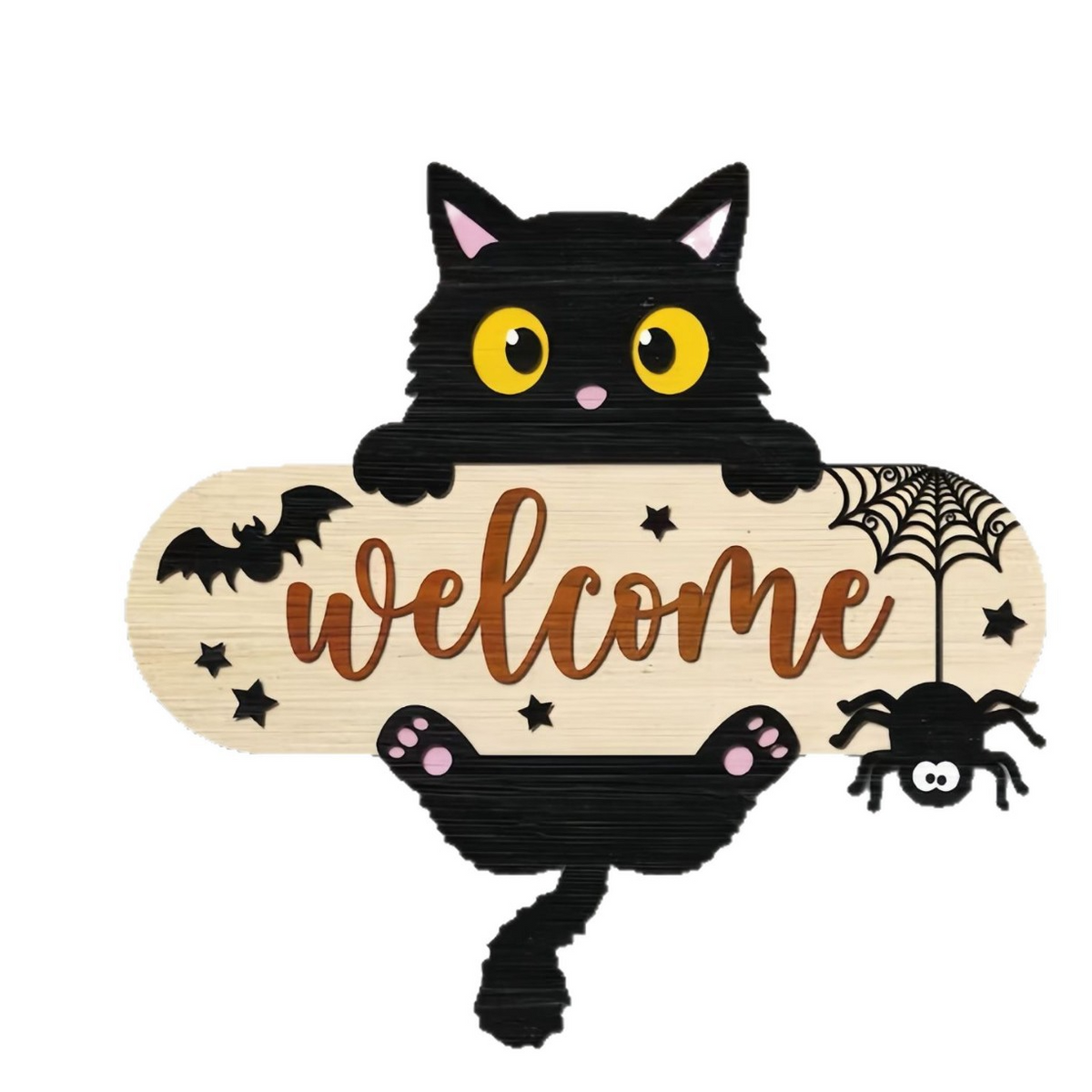 Halloween Wooden Door Sign