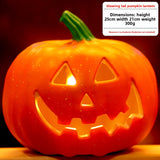 Halloween Light-Up Pumpkin Lantern - Plastic
