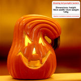 Halloween Light-Up Pumpkin Lantern - Plastic