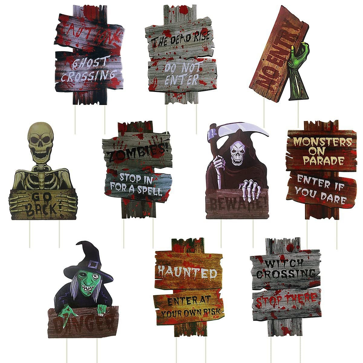 Halloween Plastic Yard Stake Decoration