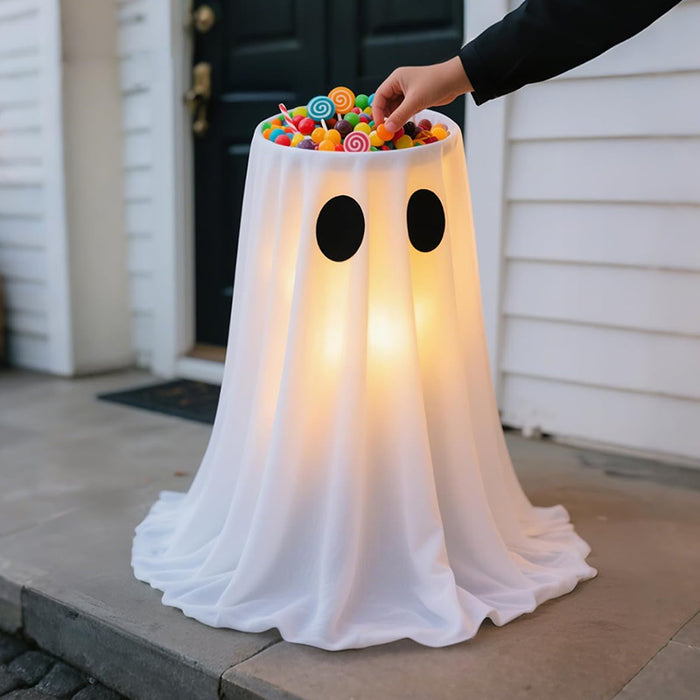 Halloween Ghost Candy Bowl Decoration - Cloth