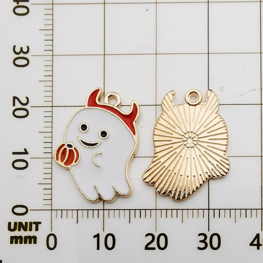 Halloween Enamel Jewelry Pendants - Alloy DIY Charms