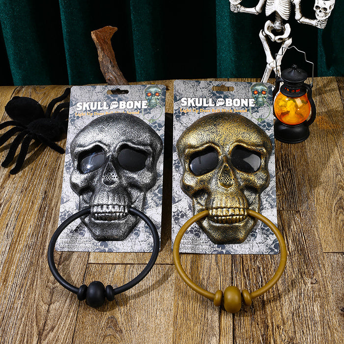 Halloween Pumpkin and Skull Doorbell with Lights and Sound - Plastic