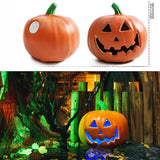 LED Halloween Pumpkin Lantern with Multiple Designs - Plastic