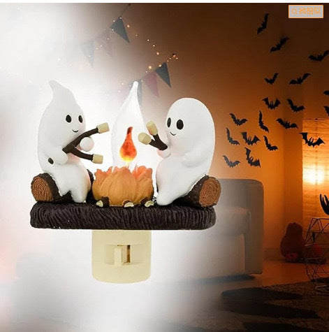 Halloween Ghost Plug-In Night Light - Resin
