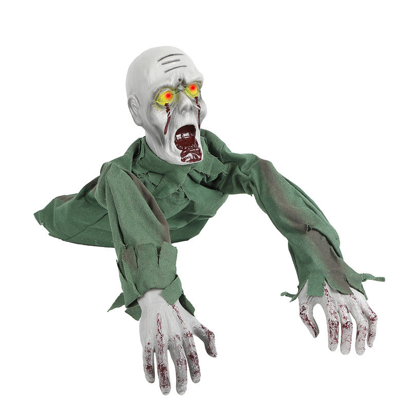 Halloween Sound-Activated Crawling Ghost Prop