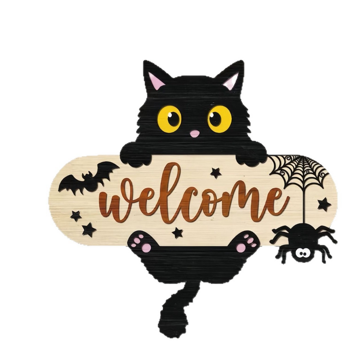 Halloween Boxwood Wall and Door Sign