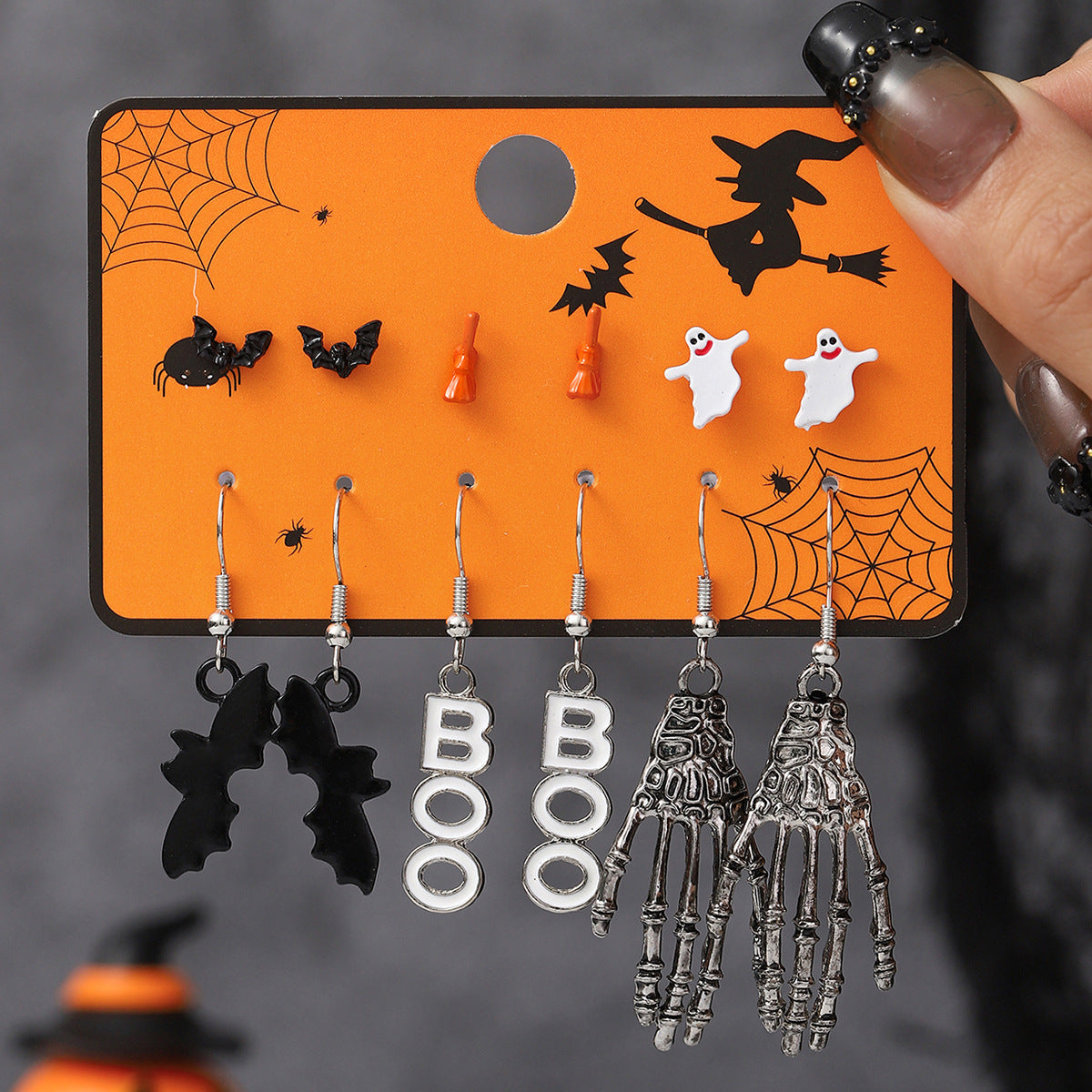 Cartoon Halloween Earrings Set