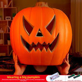 Halloween Light-Up Pumpkin Lantern - Plastic