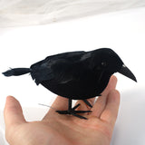 Halloween Black Crow Feather Decoration