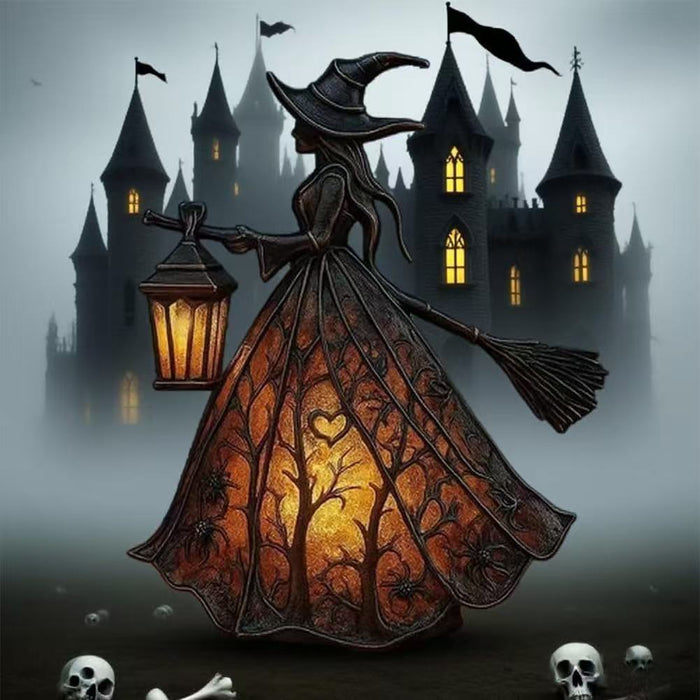Halloween Gothic Witch Lights - Resin