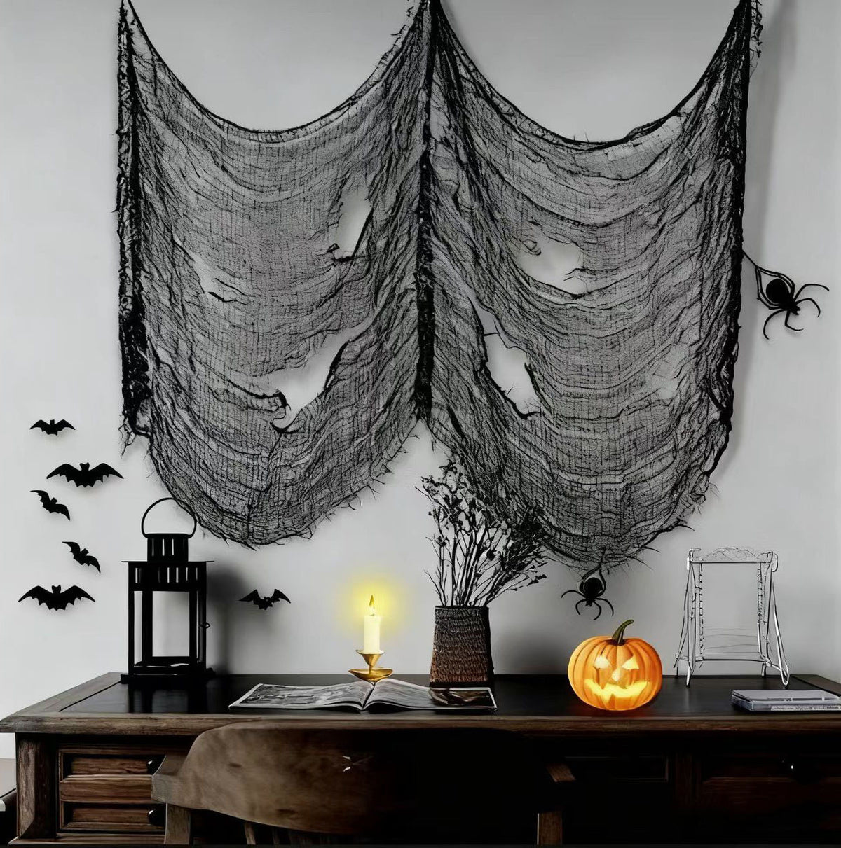 Halloween Spider Web Gauze Decoration