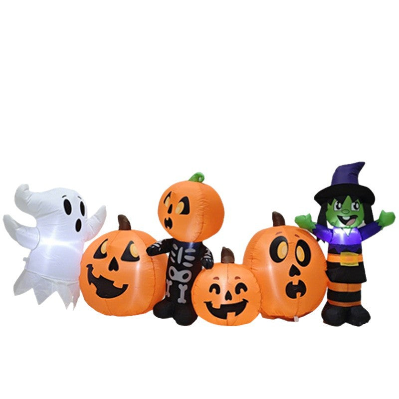 Halloween Inflatable Yard Decorations - Ghost, Pumpkin and Witch Designs