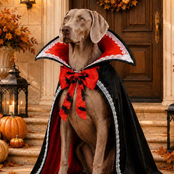 Halloween Pet Cape Costume - Knight and Lace Designs