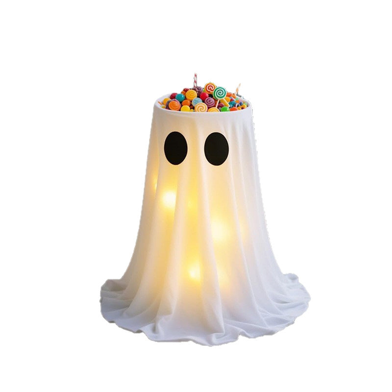 Halloween Ghost Candy Bowl Decoration - Cloth