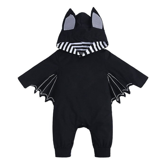 Baby Halloween Bat Romper - Long Sleeve Jumpsuit