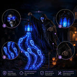 Halloween Ghost Grim Reaper Lantern Garden Decoration