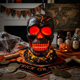 Halloween Skull LED Light Garden Decor - Resin