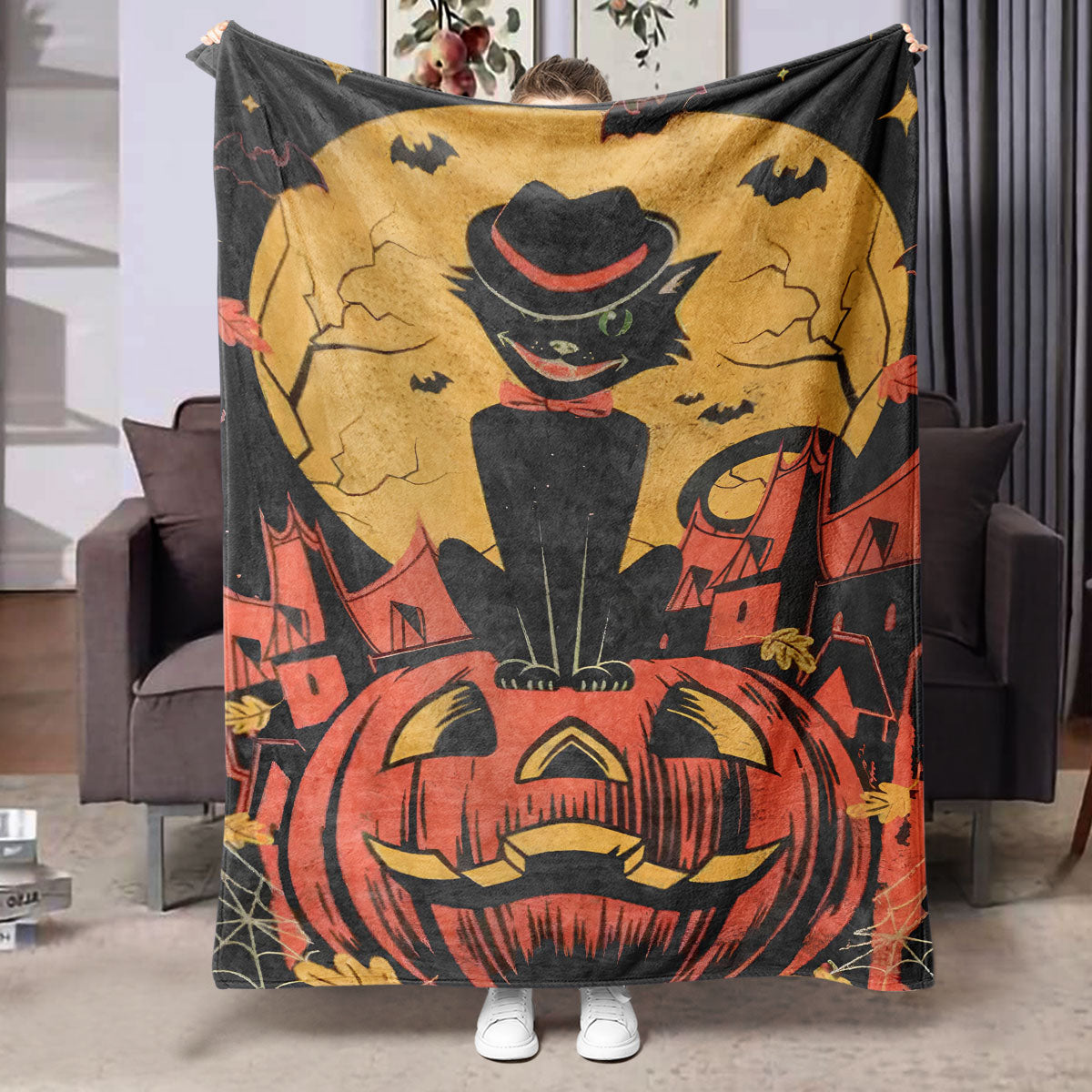 Halloween Printed Flannel Blanket