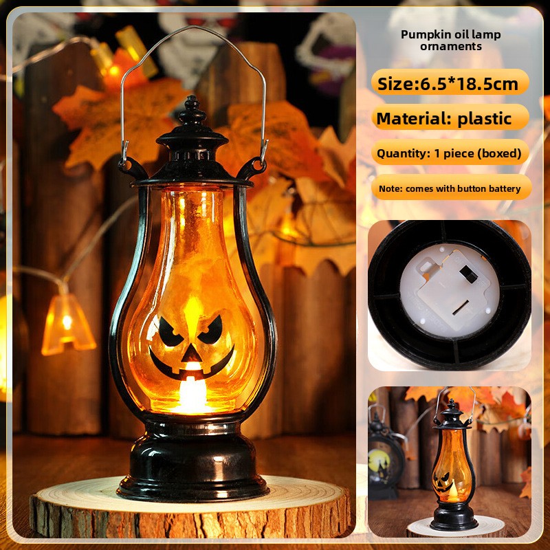 Halloween LED Pumpkin Decorations - Plastic