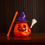 Halloween Portable Light-Up Pumpkin Lantern - Plastic