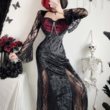 Halloween Gothic Black Costume Dress