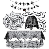 Halloween Spider, Witch, Bat and Skull Door Curtain