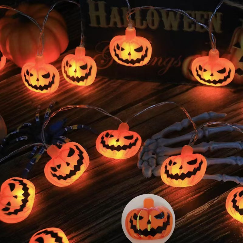 Halloween Outdoor LED Pumpkin and Ghost String Lights