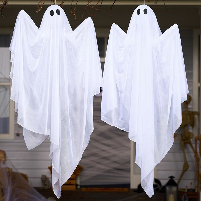 Halloween Ghost LED String Lights Outdoor Decorations - Plastic