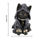 Halloween Black Cat Resin Craft Ornament