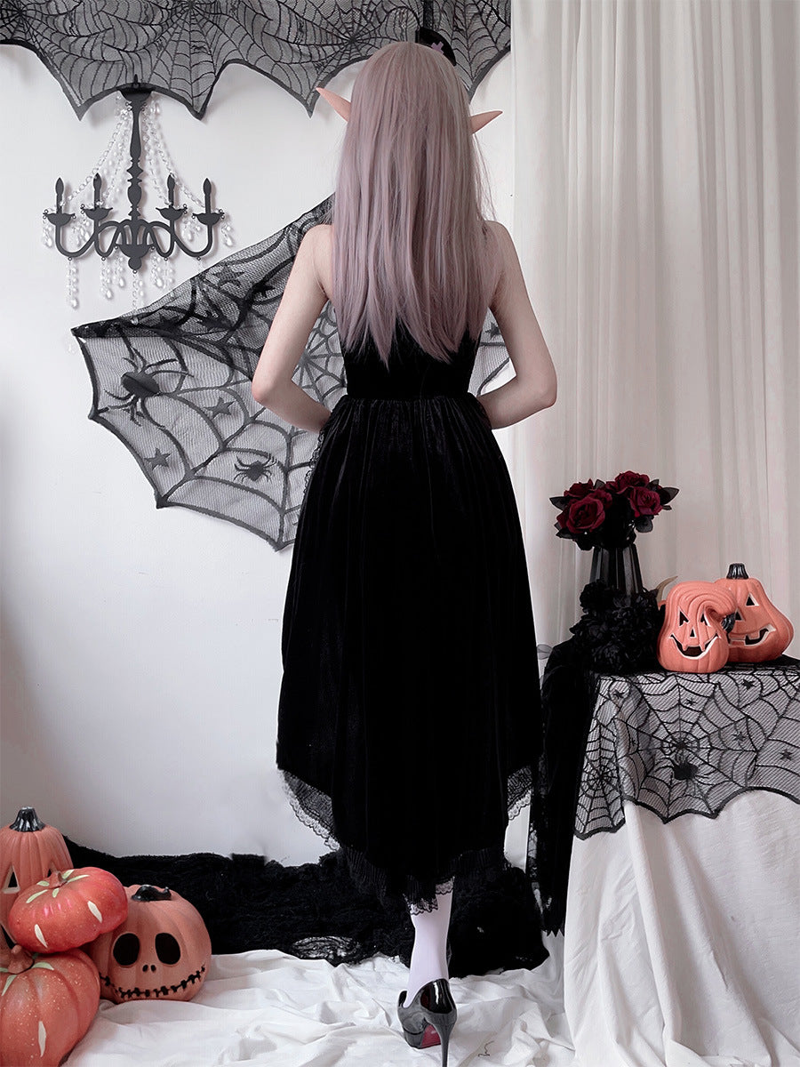 Halloween Gothic Costume Dress - Black and Red