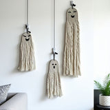 Halloween Cotton Rope Ghost Wall Hanging