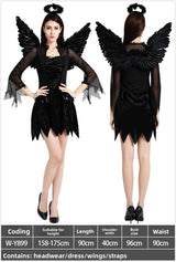 Halloween Witch Costume Dress - Cotton