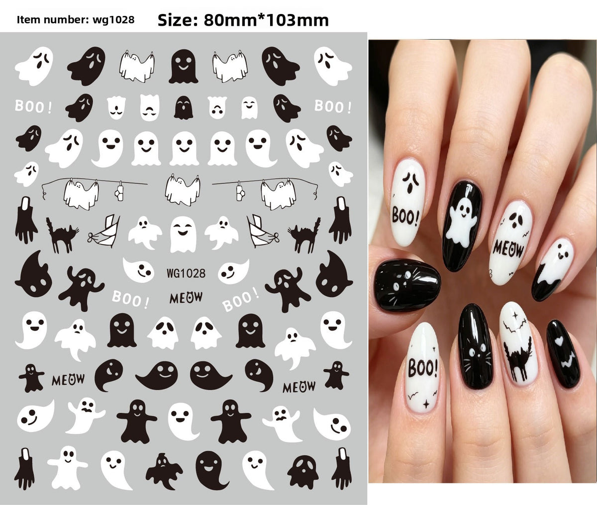 Halloween Nail Stickers - Vinyl