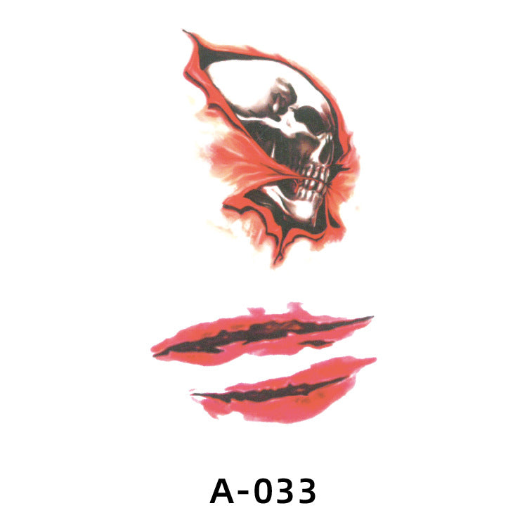 Halloween Fake Scar Tattoo Stickers