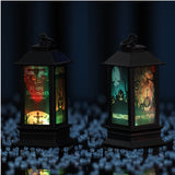 Halloween Glowing Oil-Style Lantern - Plastic