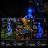 Halloween Ghost Grim Reaper Lantern Garden Decoration