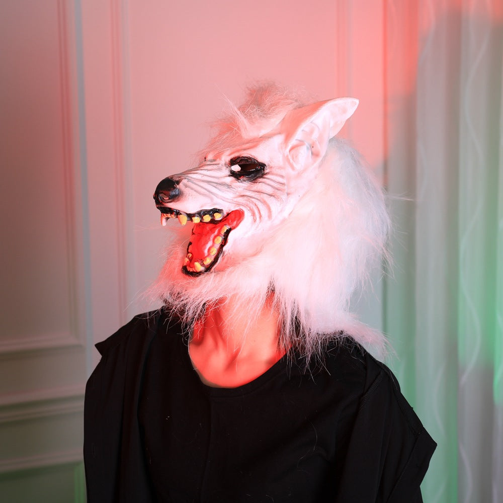 Halloween Wolf Head Costume Mask - Vinyl