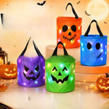 Halloween LED Light-Up Candy Bucket