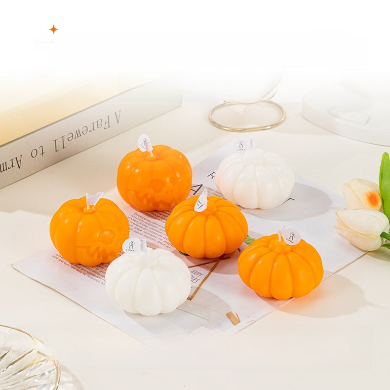 Halloween Pumpkin Face Candle